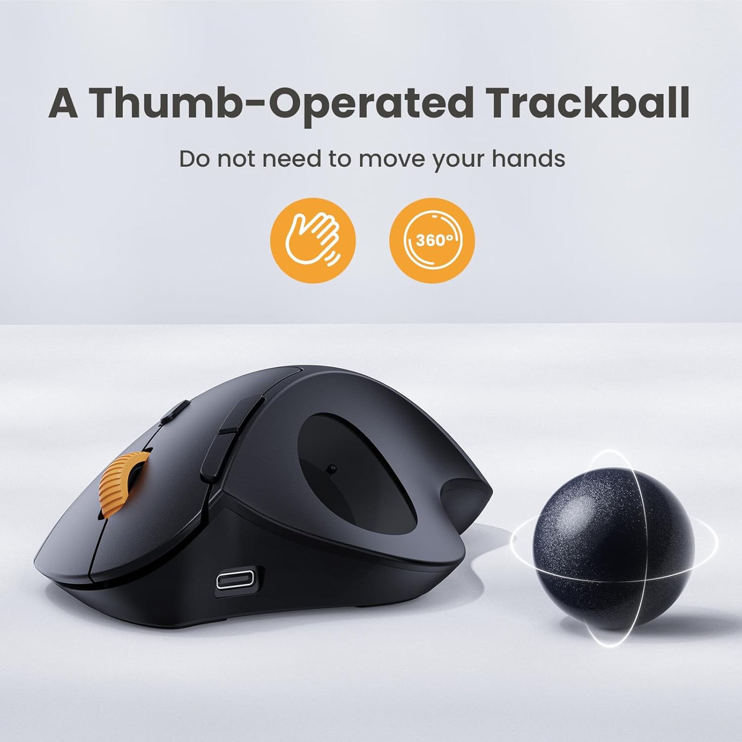 เมาส์แทร็กบอลไร้สาย ProtoArc,  - Ergonomic Mouse Trackball Thumb บทวิจารณ์และราคา