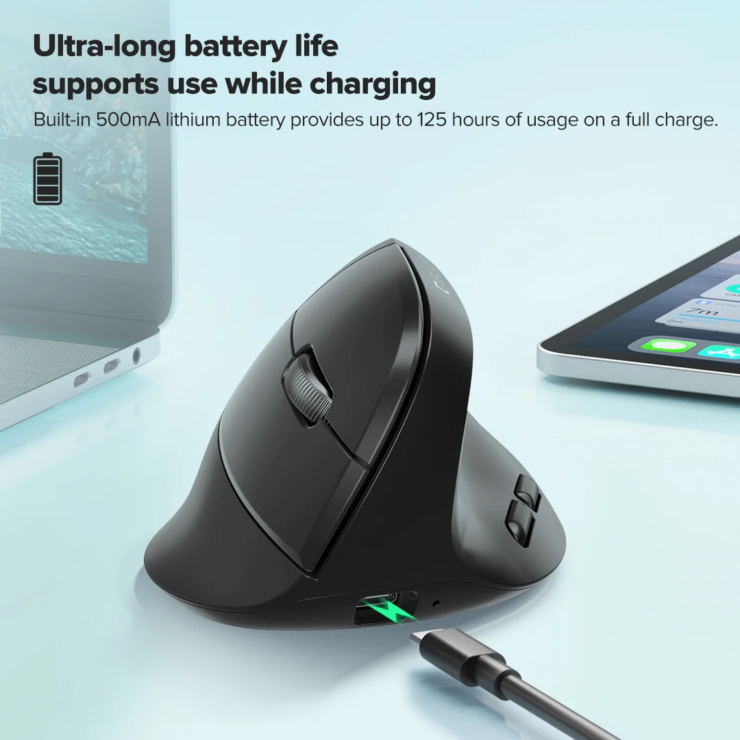Delux M618 Air Ergonomic Wirel - Vertical Mouse Left Handed บทวิจารณ์และราคา