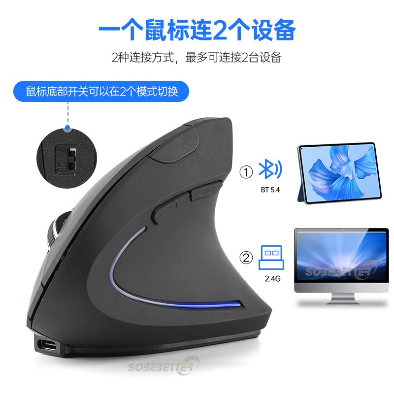 เมาส์แนวตั้ง ออกแบบตามหลักสรีร - Ergonomic Vertical Mouse Wireless บทวิจารณ์และราคา