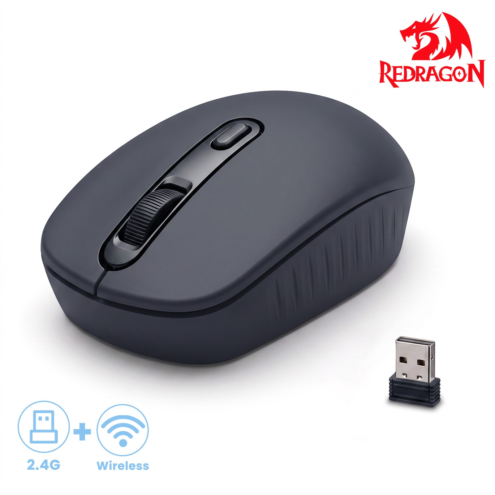 เมาส์ไร้สาย Redragon แบบสองโหม - Ergonomic Mouse 2.4G Silent Click บทวิจารณ์และราคา