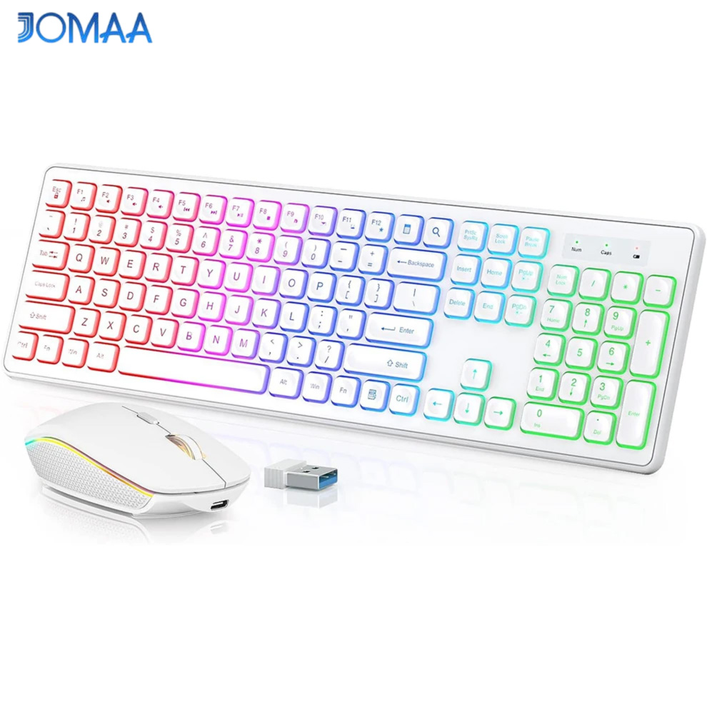 คีย์บอร์ดและเมาส์ไร้สายแบบมีไฟ - Trackball Mouse Wireless Finger บทวิจารณ์และราคา