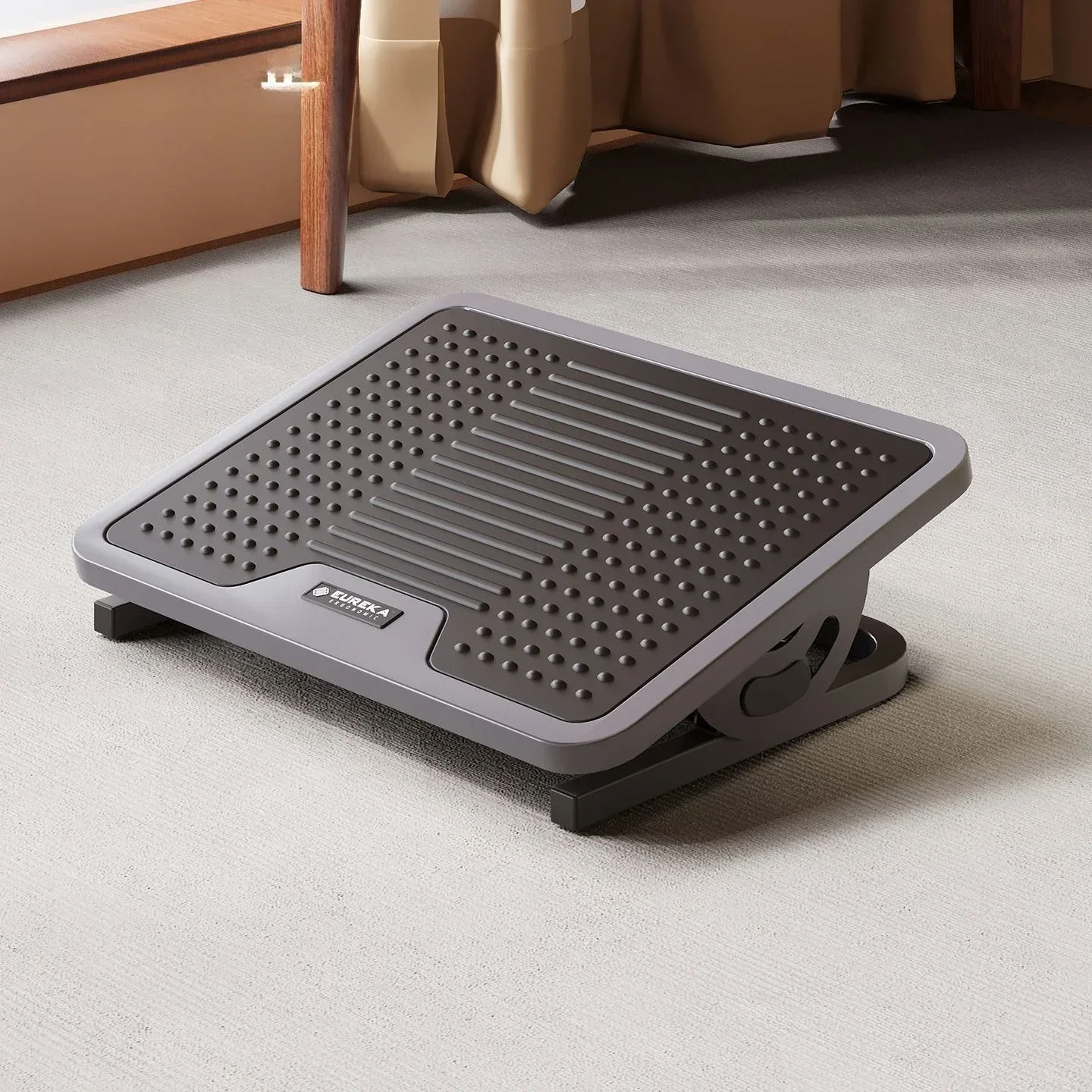 ที่พักเท้าเหล็กกล้ารีดเย็นสำหร - Ergonomic Footrest Adjustable บทวิจารณ์และราคา